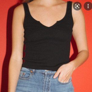 Brandy Melville Black Notch Tank